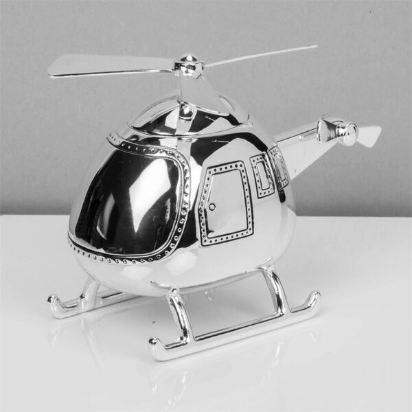 Bambino by Juliana Silver Plated Helicopter Money Box