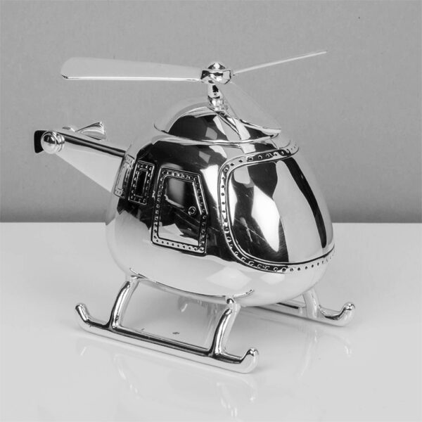 Bambino by Juliana Silver Plated Helicopter Money Box