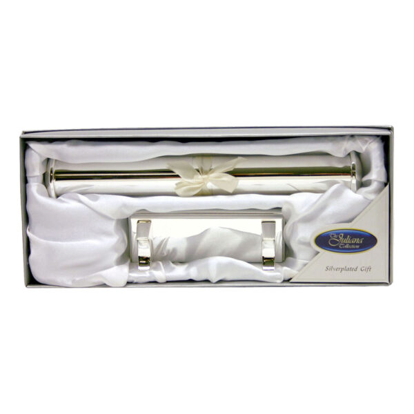 Celebrations Plain Certificate Tube With Silverplated Stand
