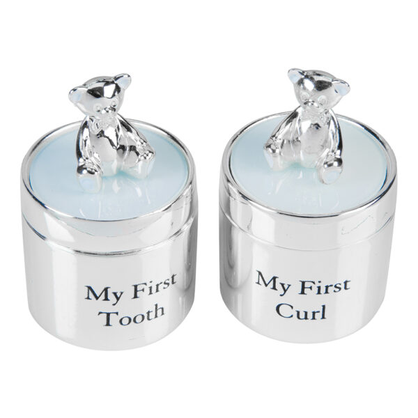 Bambino Silver Plated First Tooth and Curl Box Set