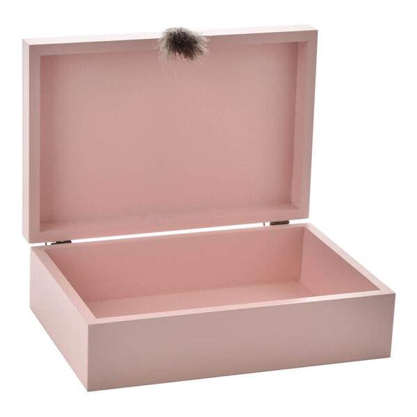 Bambino Wooden Keepsake Box Pink