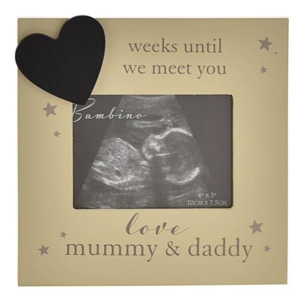 Bambino Countdown Scan Frame - Mummy and Daddy