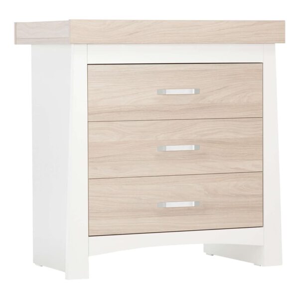 CuddleCo Ada Drawer Dresser and Changer - White and Ash