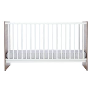 CuddleCo Enzo Cot Bed - Truffle Oak and White