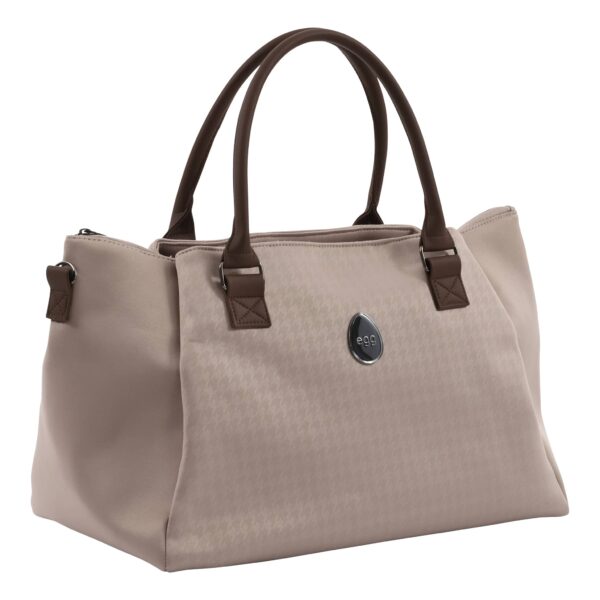 Egg3 Overnight Bag - Houndstooth Almond