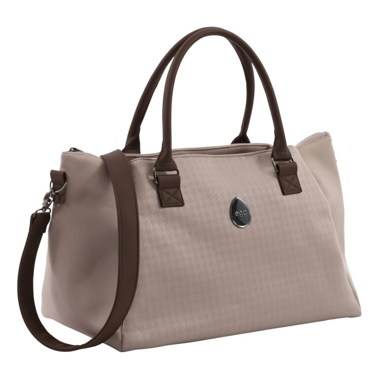 Egg3 Overnight Bag - Houndstooth Almond