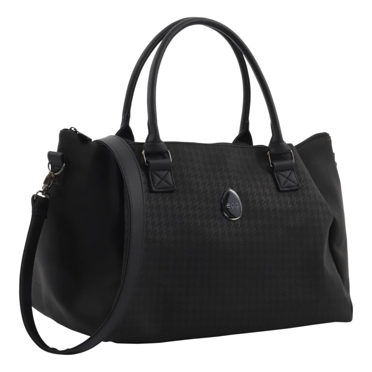 Egg3 Overnight Bag - Houndstooth Black