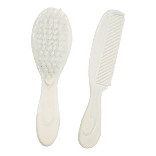 Nursery Time Baby Brush and Comb Set - White