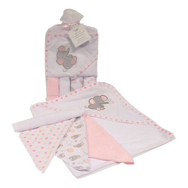 Snuggle Baby Baby Hooded Towel and Wash Cloths Set