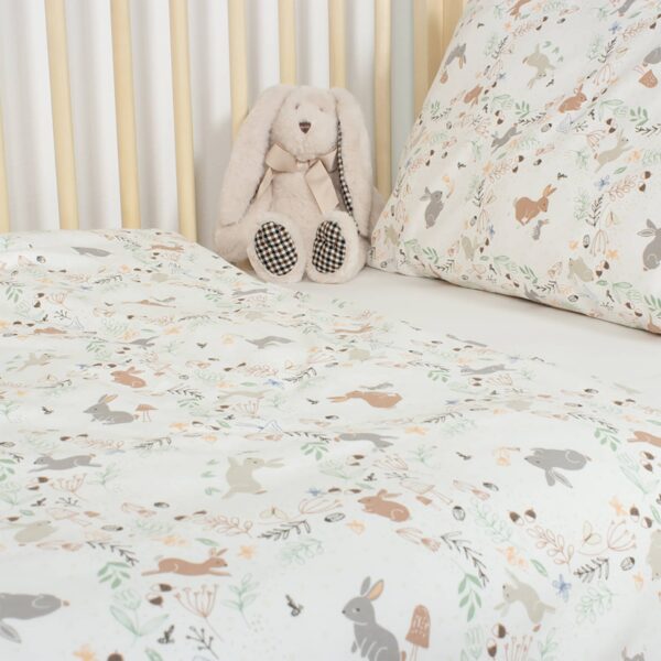 Purflo Toddler Duvet Cover and Pillowcase Set – Storybook Nutmeg