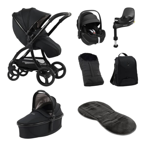 Egg3 Luxury Travel System - Maxi Cosi Pebble 360 Pro 2 - Houndstooth Black