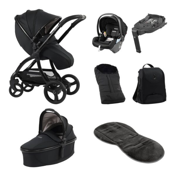 Egg3 Luxury Travel System - Peg Perego Primo Viaggio Lounge - Houndstooth Black