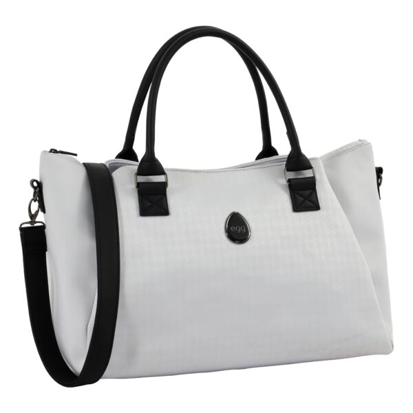 Egg3 Overnight Bag - Houndstooth Silver