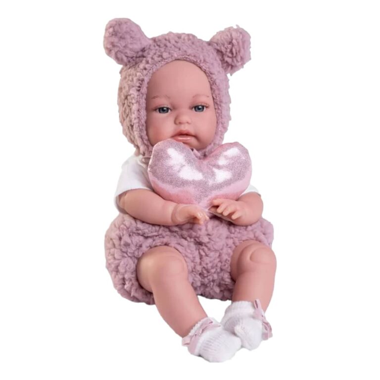Roma Antonio Juan Doll - Toneta Pink Teddy Sherpa - 34 cm