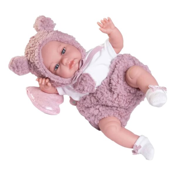 Roma Antonio Juan Doll - Toneta Pink Teddy Sherpa - 34 cm