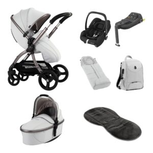 Egg3 Luxury Travel System - Maxi Cosi CabrioFix - Houndstooth Silver