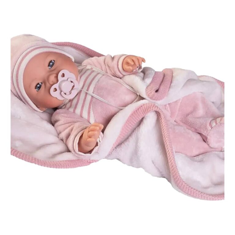 Roma Antonio Juan Doll - Bimba Blanket Crying Baby - 37 cm