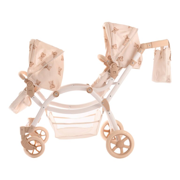 Roma Teddy Twin Dolls Pram