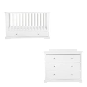 CuddleCo Beaumont 2 Piece Furniture Set - White