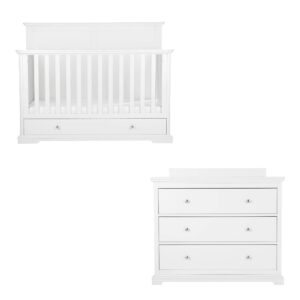 CuddleCo Beaumont Grand 2 Piece Furniture Set - White