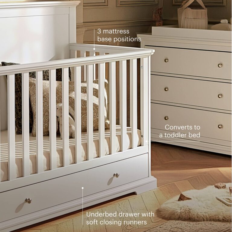 CuddleCo Beaumont Grand Cot Bed - White
