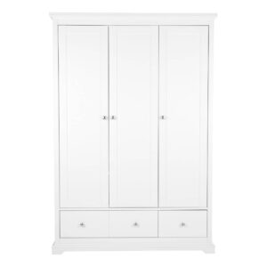 CuddleCo Beaumont Triple Wardrobe - White
